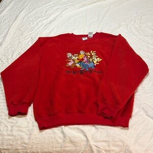 The Disney Store 200 Acre Wood Friends embroidered sweatshirt, size larger